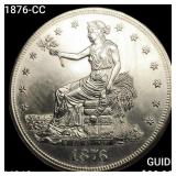 1876-CC Silver Trade Dollar UNCIRCULATED +