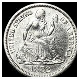 1882 Silver Seated Liberty Dime UNCIRCULATED