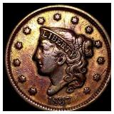1837 Coronet Head Large Cent NEARLY UNCIRCULATED