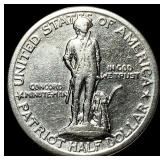 1925 Silver Lexington-Concord Half Dollar CHOICE A