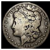 1890-CC Silver Morgan Dollar LIGHTLY CIRCULATED