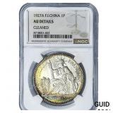 1927-A French-Indochina Silver 1 Trade Piastre Ton