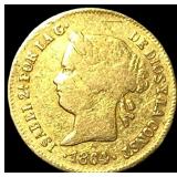 1864 Philippines Gold 1 Peso .0476 AGW