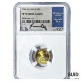 2016-W Gold $5 American Eagle 1/10oz NGC PF70 Ultr