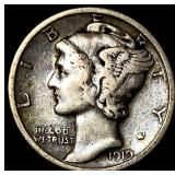 1919-S Silver Mercury Dime LIGHTLY CIRCULATED
