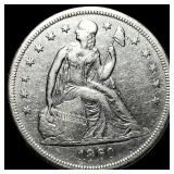 1860 Silver Seated Liberty Dollar UNCIRCULATED