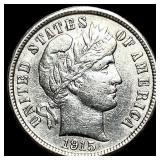 1915 Barber Dime UNCIRCULATED