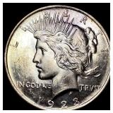 1923 Silver Peace Dollar GEM BU