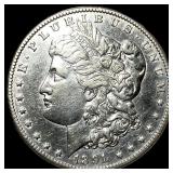 1891-CC Silver Morgan Dollar CHOICE AU
