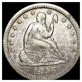 1856 Seated Liberty Quarter NEARLY UNCIRCULATED