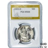 1921-D Pilgrim Half Dollar PGA MS66