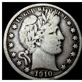 1910 Barber Half Dollar LIGHTLY CIRCULATED