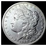 1892-S Silver Morgan Dollar NEARLY UNCIRCULATED