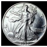 1939-D Silver Walking Liberty Half Dollar CHOICE B