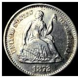 1872-S Silver Half Dime CHOICE BU