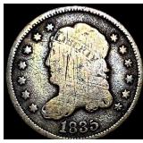 1835 Capped Bust Half Dime NICELY CIRCULATED