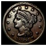 1853 Braided Hair Large Cent CLOSELY UNCIRCULATED