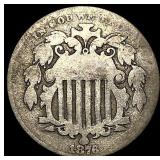 1876 Shield Nickel NICELY CIRCULATED