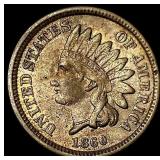 1860 Copper-Nickel Indian Head Cent CLOSELY UNCIRC