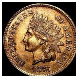 1876 RD Indian Head Cent CHOICE BU