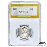 1954 Washington Silver Quarter PGA MS66