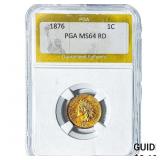 1876 Indian Head Cent PGA MS64 RD