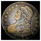 1814 Capped Bust Half Dollar NEARLY UNCIRCULATED