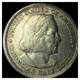 1893 Silver Columbian Exposition Half Dollar  CLO