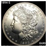 1894-S Morgan Silver Dollar CHOICE BU+