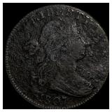 1807 SM FRACTION Draped Bust Large Cent LIGHTLY CI