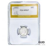 1911 Barber Dime PGA MS67