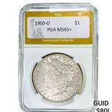 1900-O Morgan Silver Dollar PGA MS65+