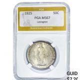 1925 Lexington Half Dollar PGA MS67