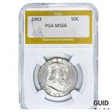 1963 Franklin Half Dollar PGA MS66
