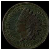 1863 Bronze Indian Head Cent NEARLY  UNCIRCULATED