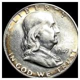 1949-S Silver Half Dollar Franklin CHOICE BU