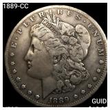 1889-CC Morgan Silver Dollar ABOUT UNCIRCULATED