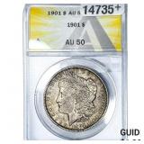 1901 Morgan Silver Dollar ANACS AU50
