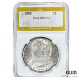 1889 Morgan Silver Dollar PGA MS65+
