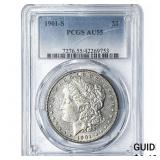 1901-S Morgan Silver Dollar PCGS AU55