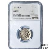 1923-S Buffalo Nickel NGC AU55