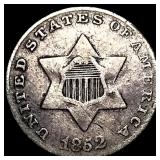 1852 Silver Three-Cent Piece NEARLY UNCIRCULATED
