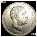 1883 Kingdom of Hawaii Dollar UNCIRCULATED