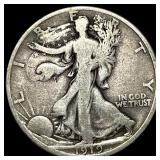 1919-D Silver Walking Liberty Half Dollar LIGHTLY
