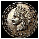 1884 Indian Head Cent CLOSELY UNCIRCULATED