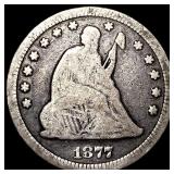 1877 Seated Liberty Quarter LIGHTLY CIRCULATED