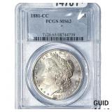 1881-CC Morgan Silver Dollar PCGS MS63