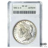 1892-O Morgan Silver Dollar ANACS MS62