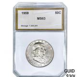 1959 Franklin Half Dollar PGA MS63