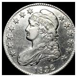 1832 LARGE LETTERS Capped Bust Half Dollar UNCIRCU
